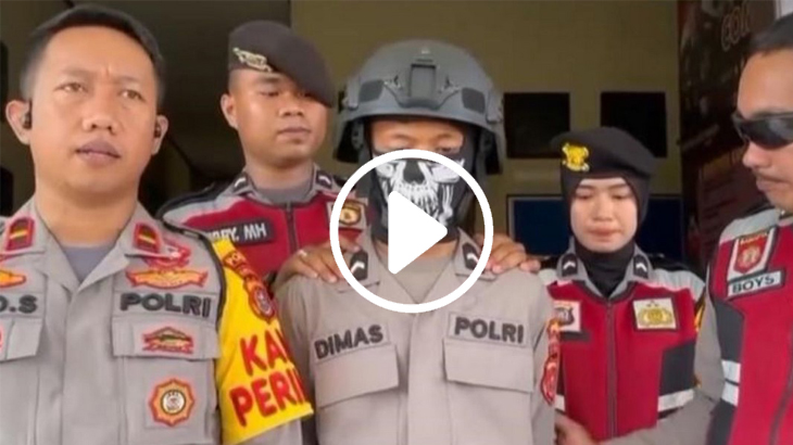 Video Viral Siswa SMP Jadi Polisi Gadungan Usia 15 Tahun Nyamar